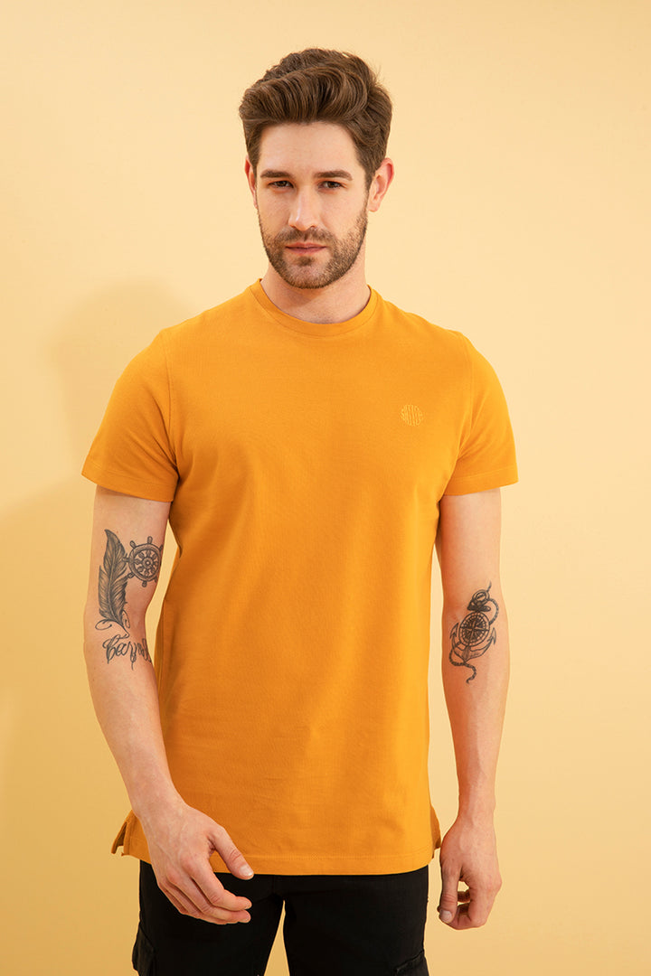 Pique Orange T-Shirt - SNITCH