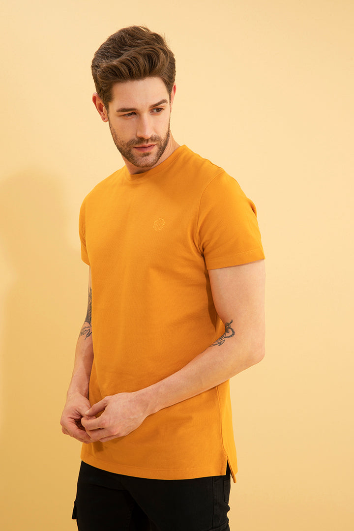 Pique Orange T-Shirt - SNITCH