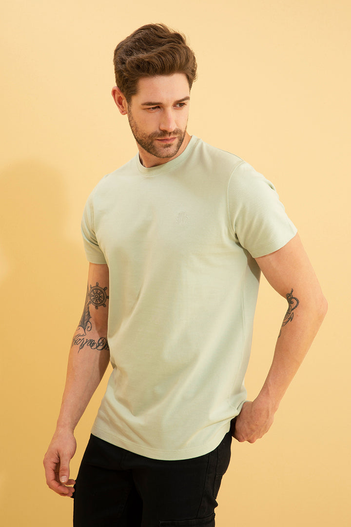 Pique Teal Green T-Shirt - SNITCH