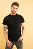 Pique Black T-Shirt - SNITCH