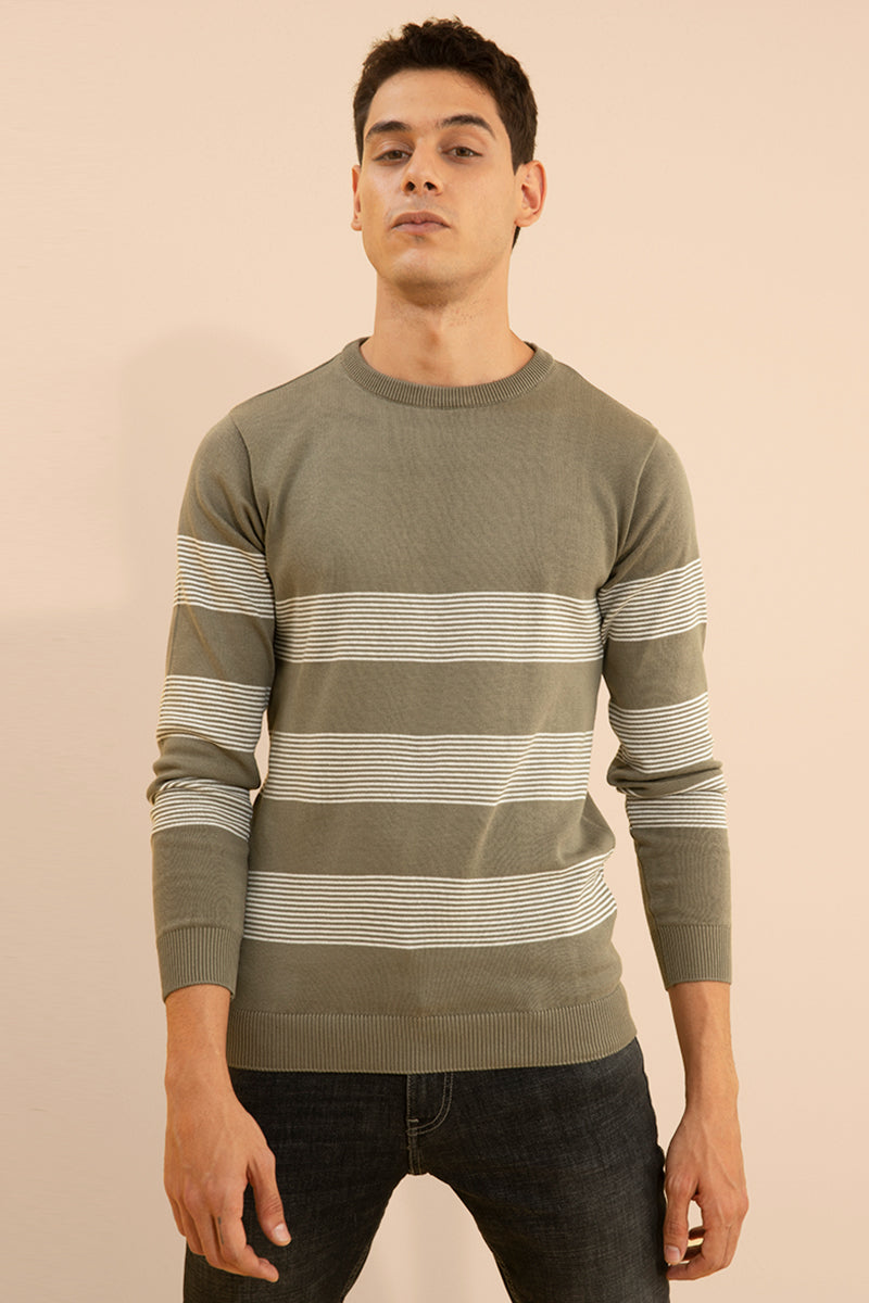 Frisky Olive Sweater - SNITCH