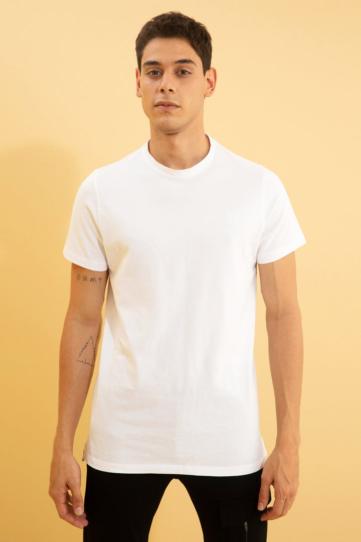 Pique White T-Shirt - SNITCH