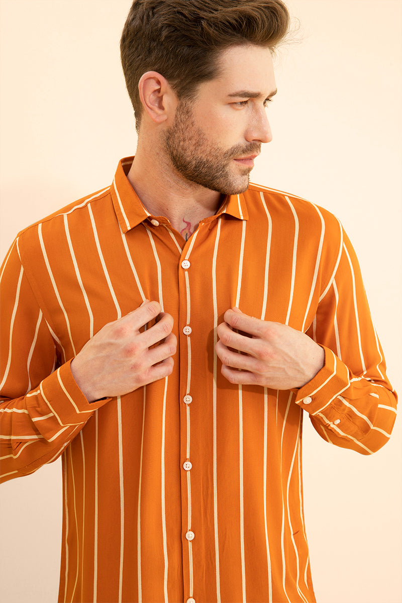 Elation Orange Shirt - SNITCH
