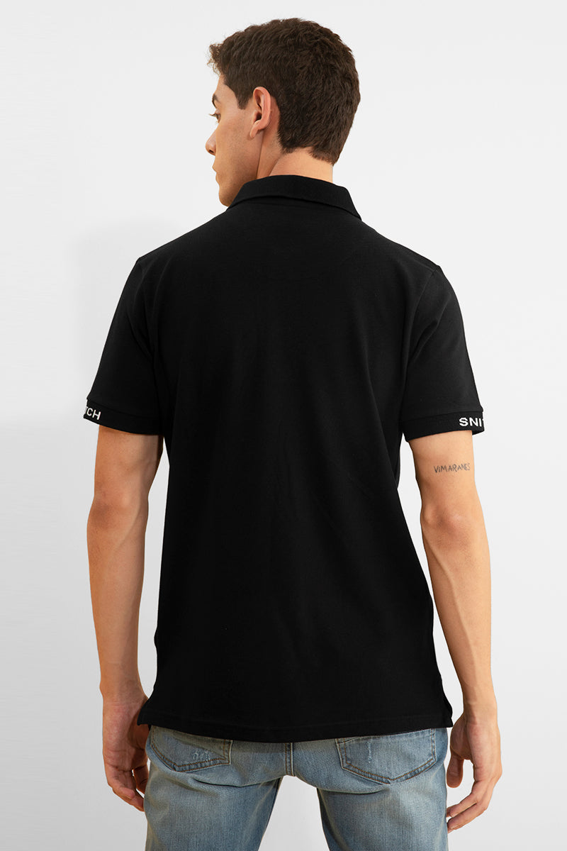 Signature SNITCH Black T-Shirt - SNITCH