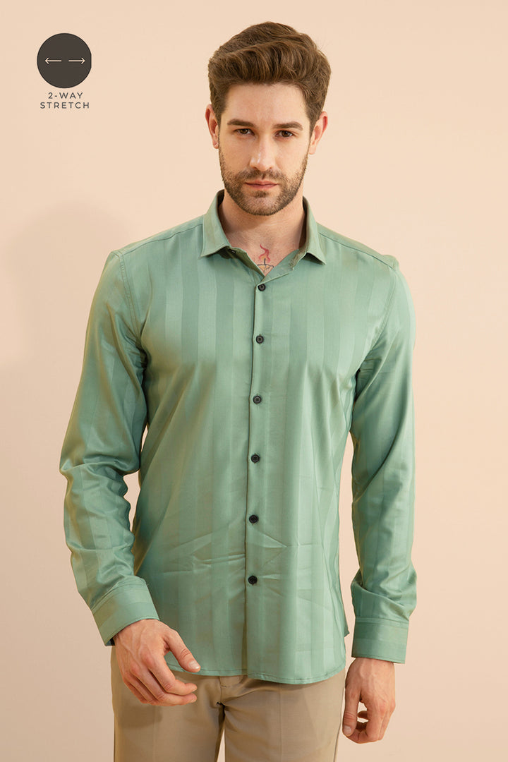 Glitzy Green Shirt - SNITCH