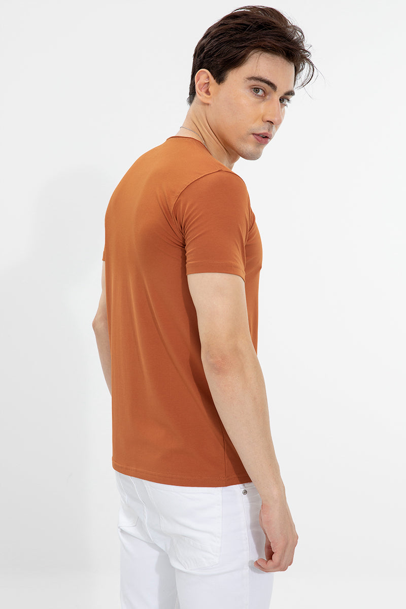 Raw Edge Rustic Orange T-Shirt - SNITCH