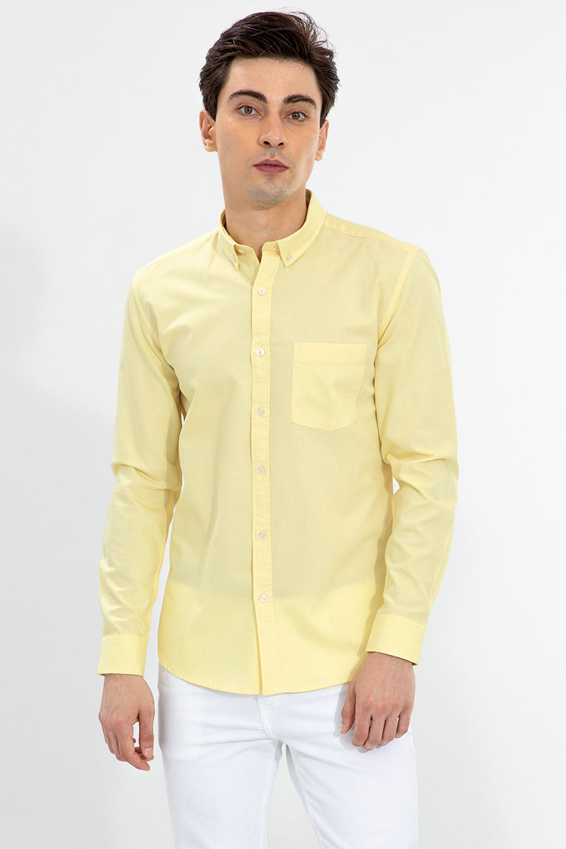 Soft-Hue Lemon Yellow Shirt - SNITCH