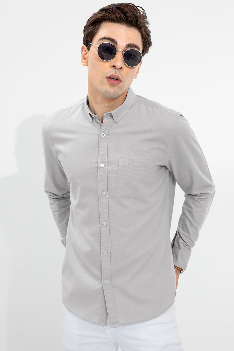 Soft-Hue Grey Shirt - SNITCH