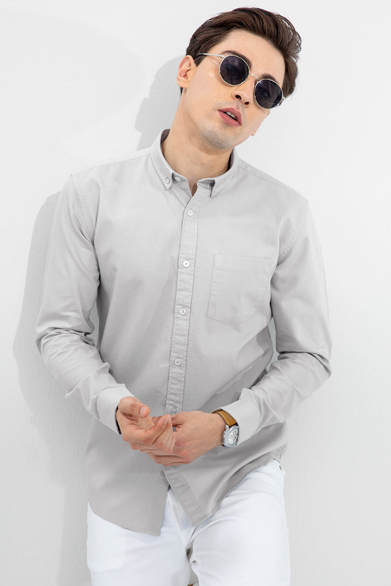 Soft-Hue Grey Shirt - SNITCH