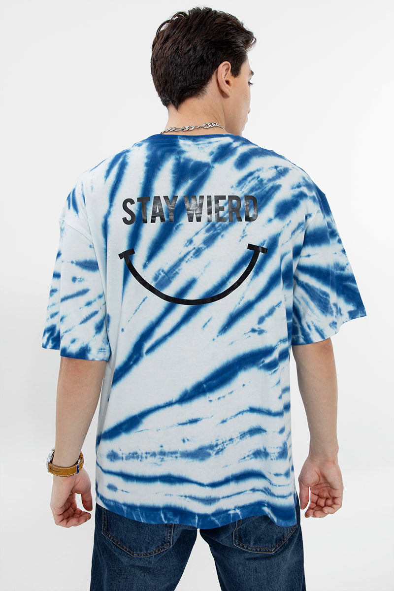Stay Wierd Blue T-Shirt - SNITCH