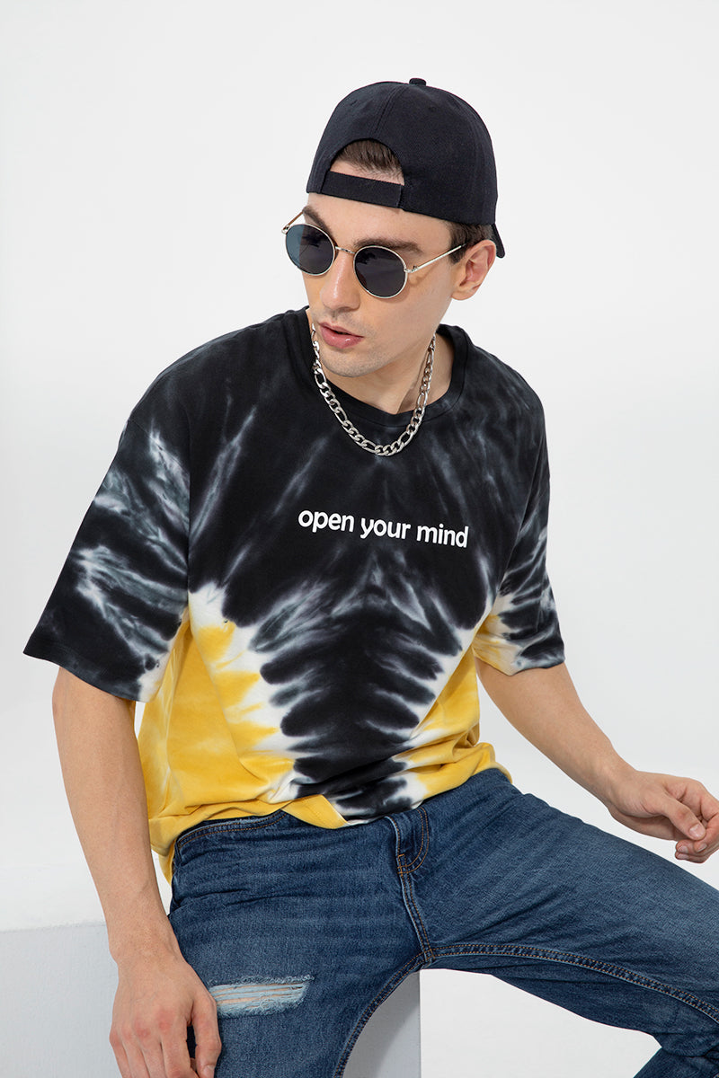 Open Your Mind Black T-Shirt - SNITCH