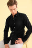 Posh Black Linen Shirt - SNITCH