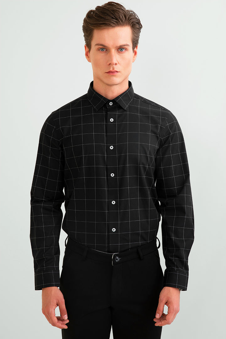 Opulent Black Giza Cotton Shirt - SNITCH