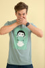 Mask Teal Green Graphic T-Shirt - SNITCH