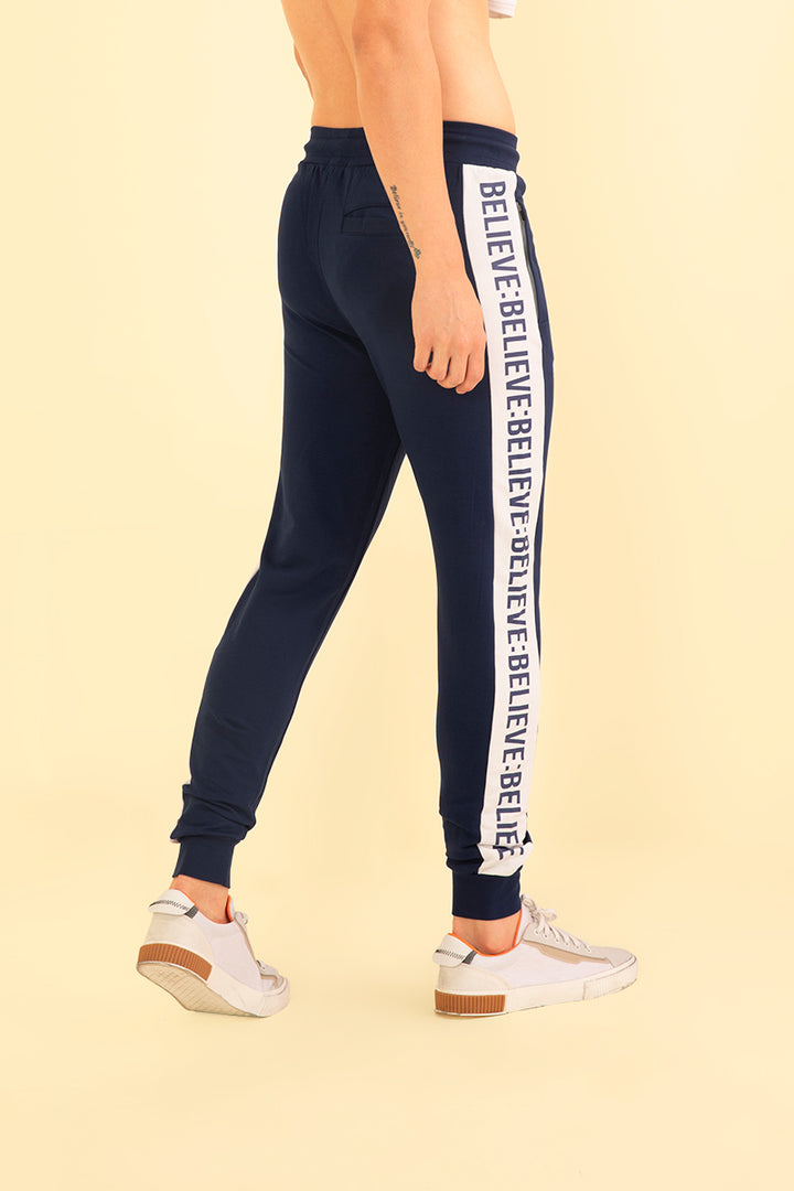 Believe Navy Track Pant - SNITCH