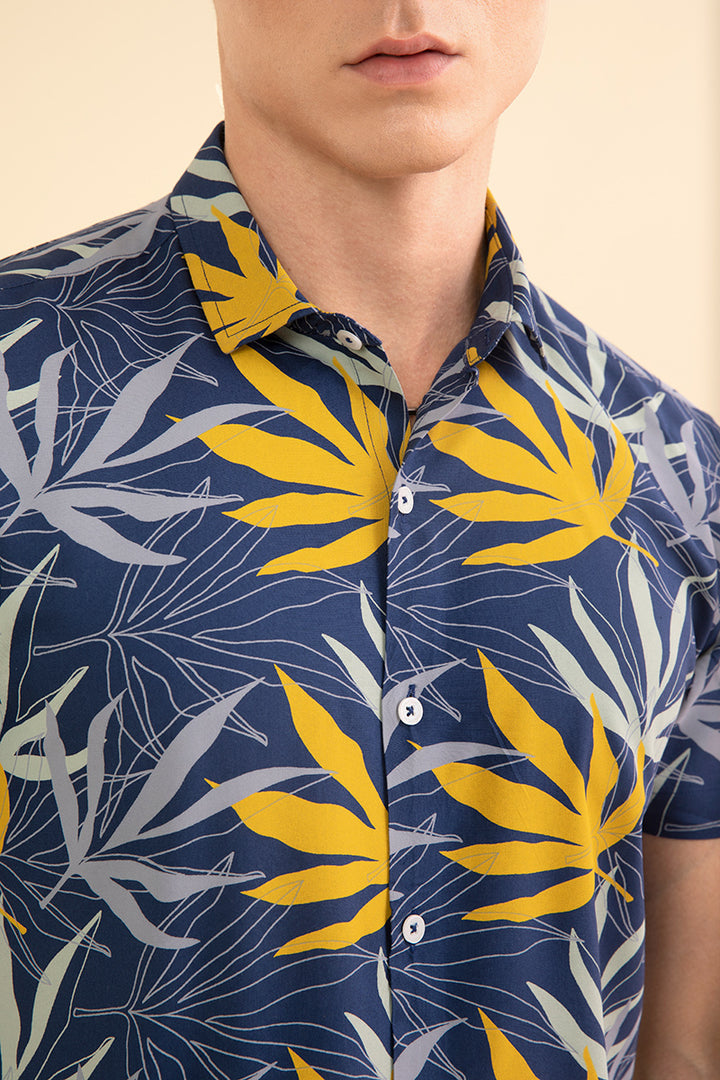 Hawaiian Navy Shirt - SNITCH