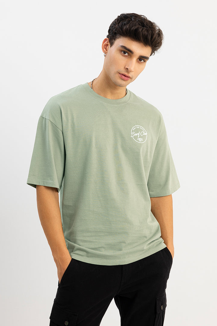 Surf Club Green Oversized T-Shirt