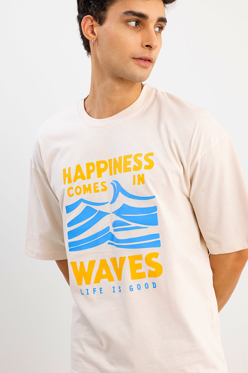 Happiness Cream Oversized T-Shirt