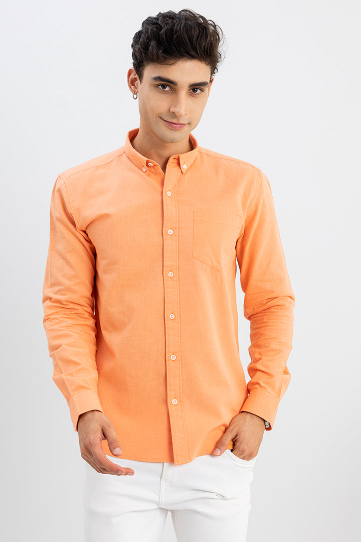 Trig Citric Orange Linen Shirt
