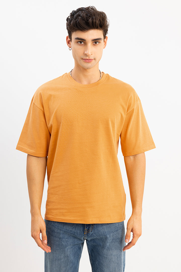 Earth Day Mustard Oversized T-Shirt