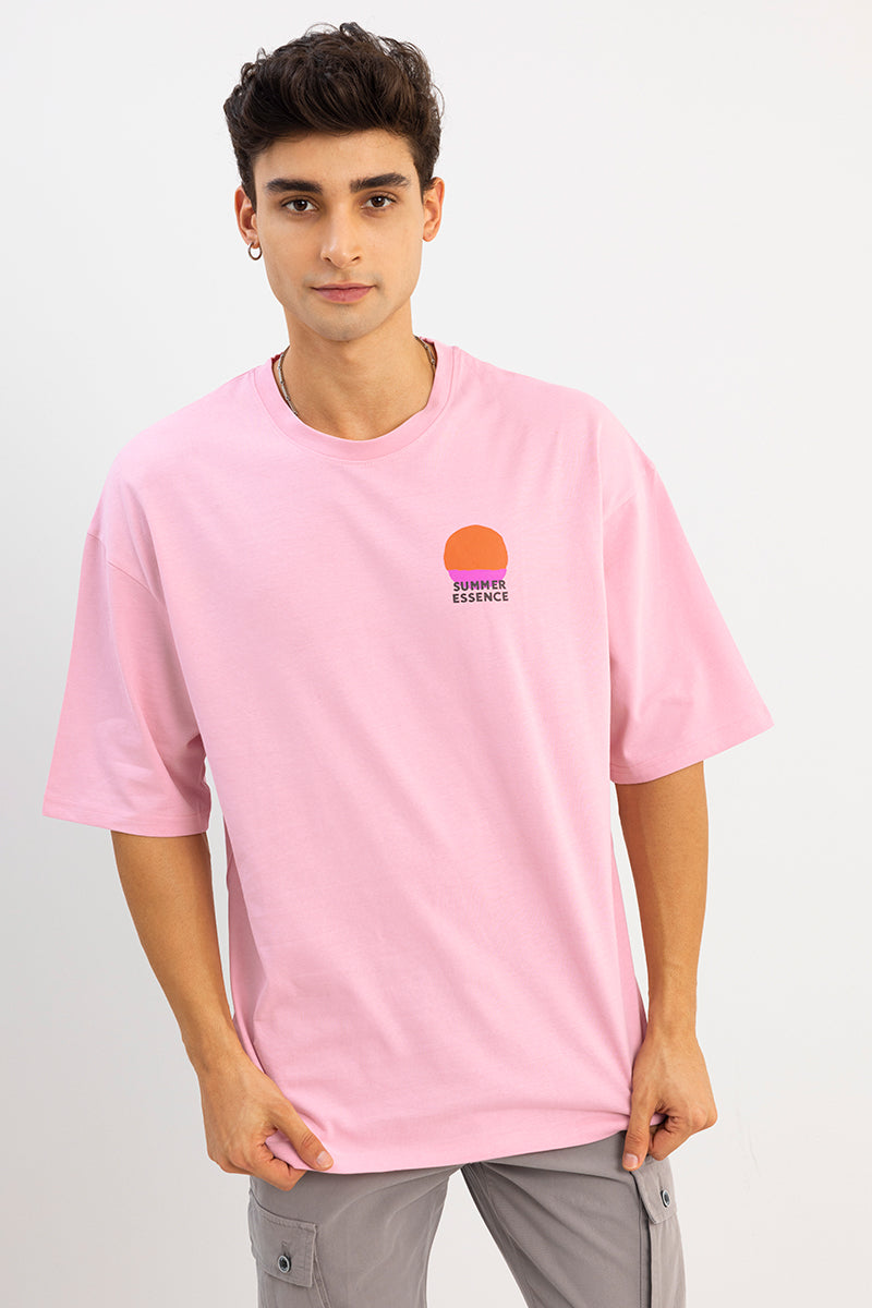 Summer Essence Pink Oversized T-Shirt