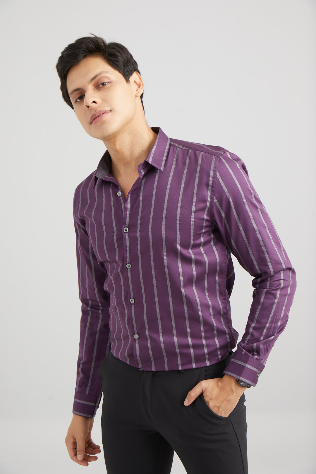Clasico Purple Shirt - SNITCH