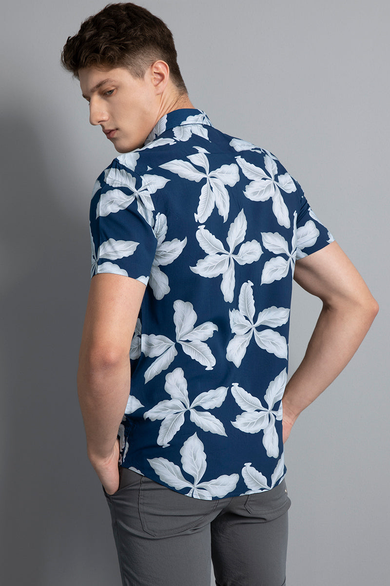 Caper Navy Floral Shirt - SNITCH