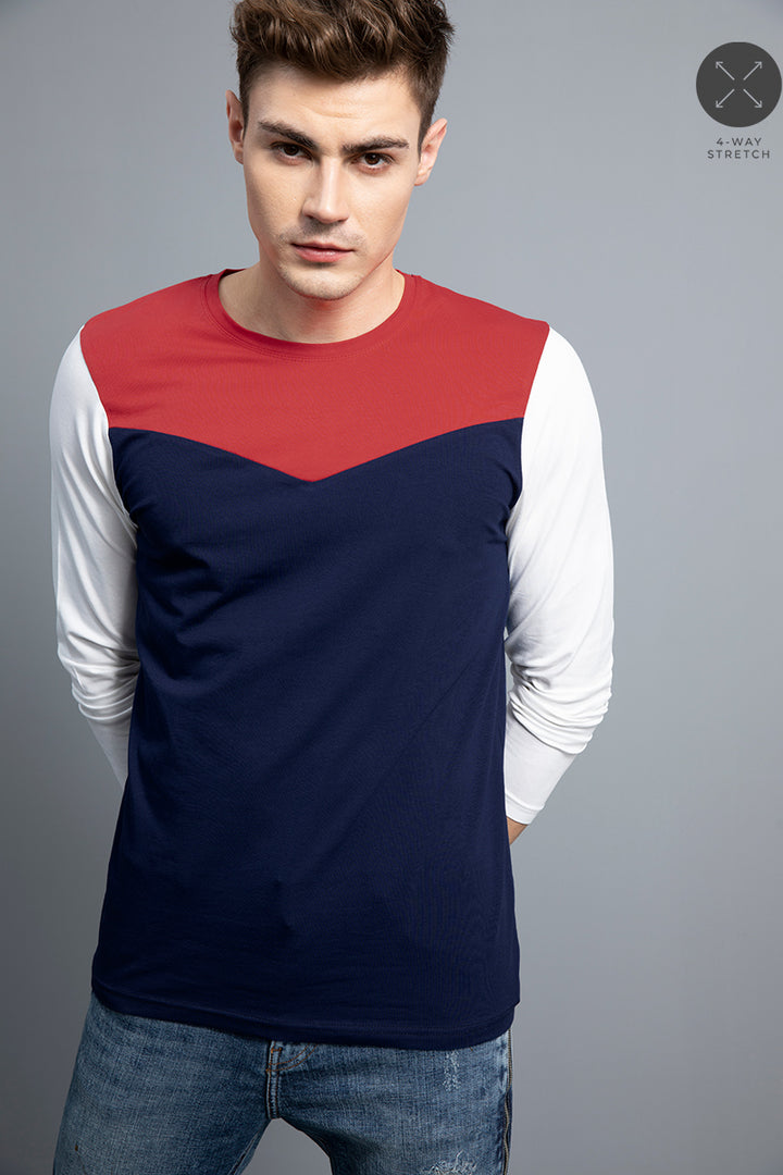 Convivial Navy Full Sleeves T-Shirt - SNITCH