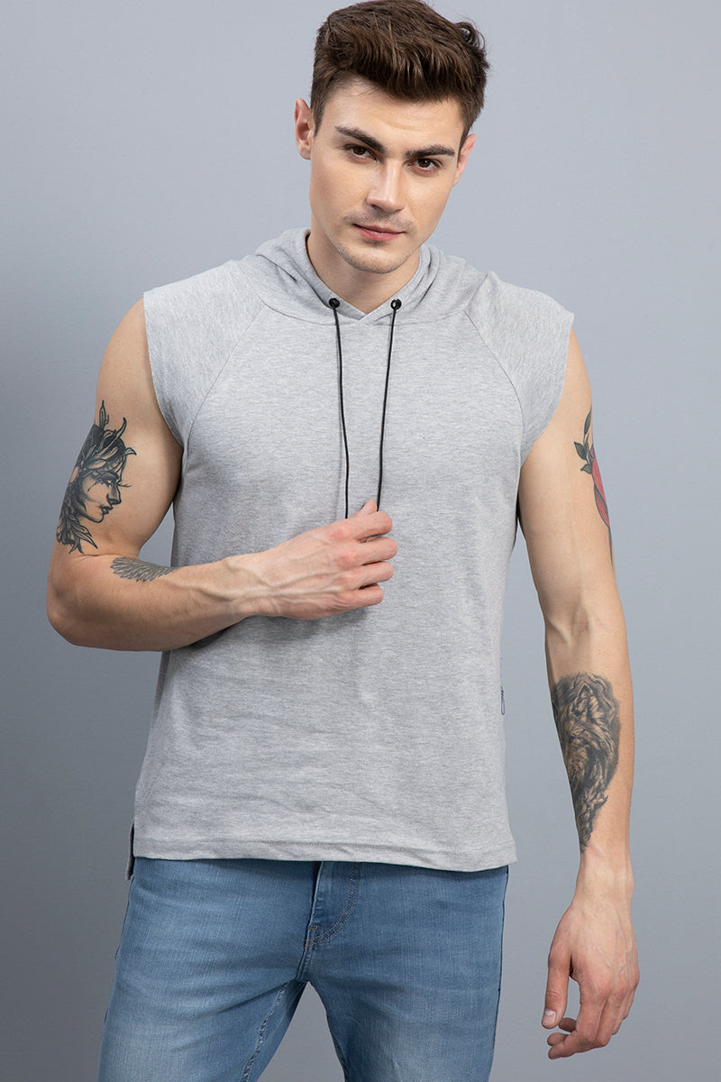 Agile Grey Sleeveless T-Shirt - SNITCH