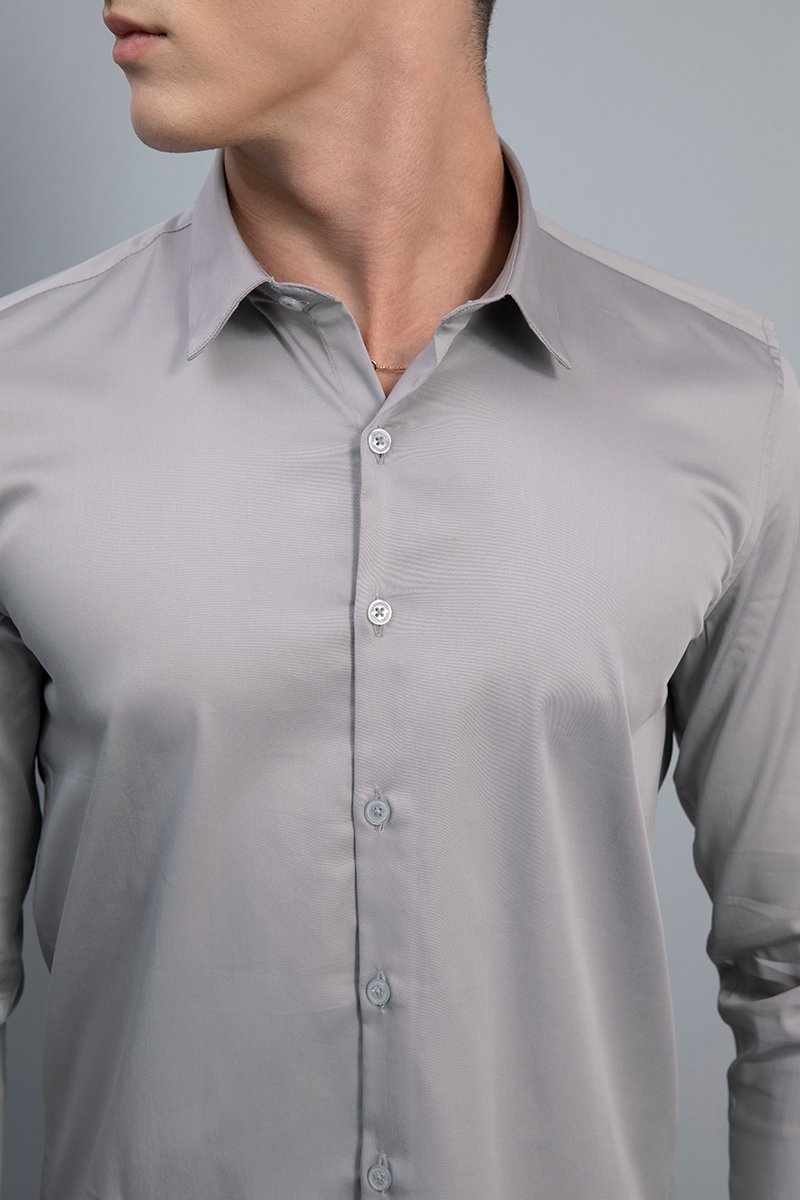 Sheen Grey Shirt - SNITCH