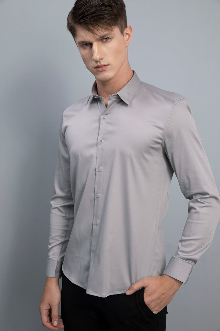 Sheen Grey Shirt - SNITCH