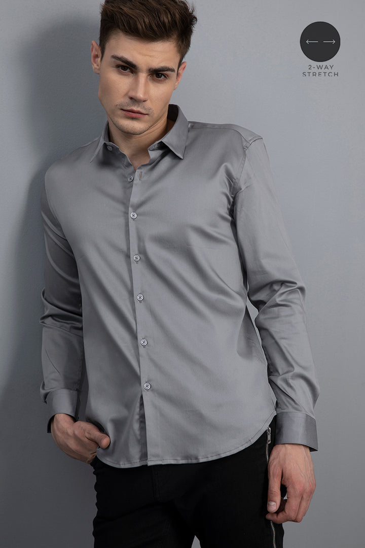 SF Stone Grey Shirt - SNITCH
