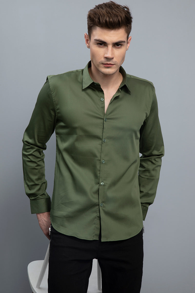 SF Moss Green Shirt - SNITCH