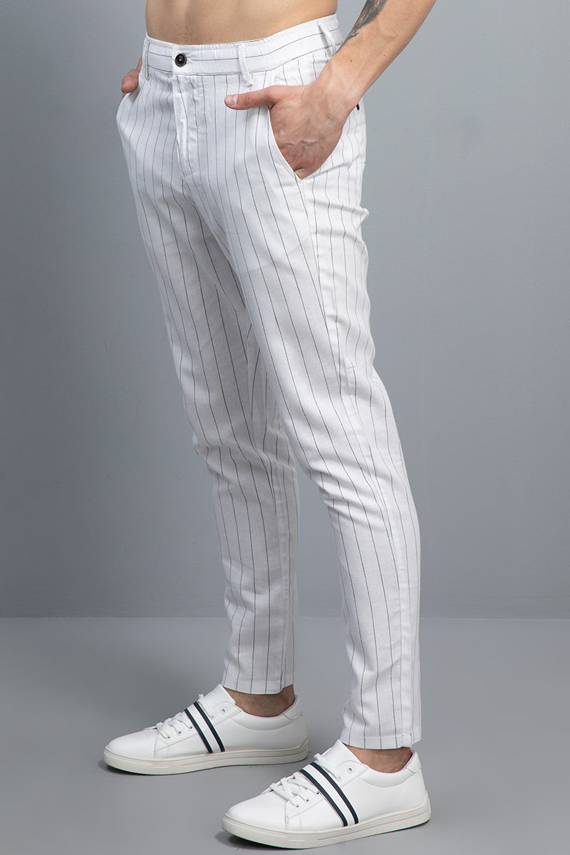 LitLin White Stripe Pant