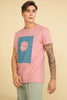 Birds Salmon Pink Graphic T-Shirt - SNITCH