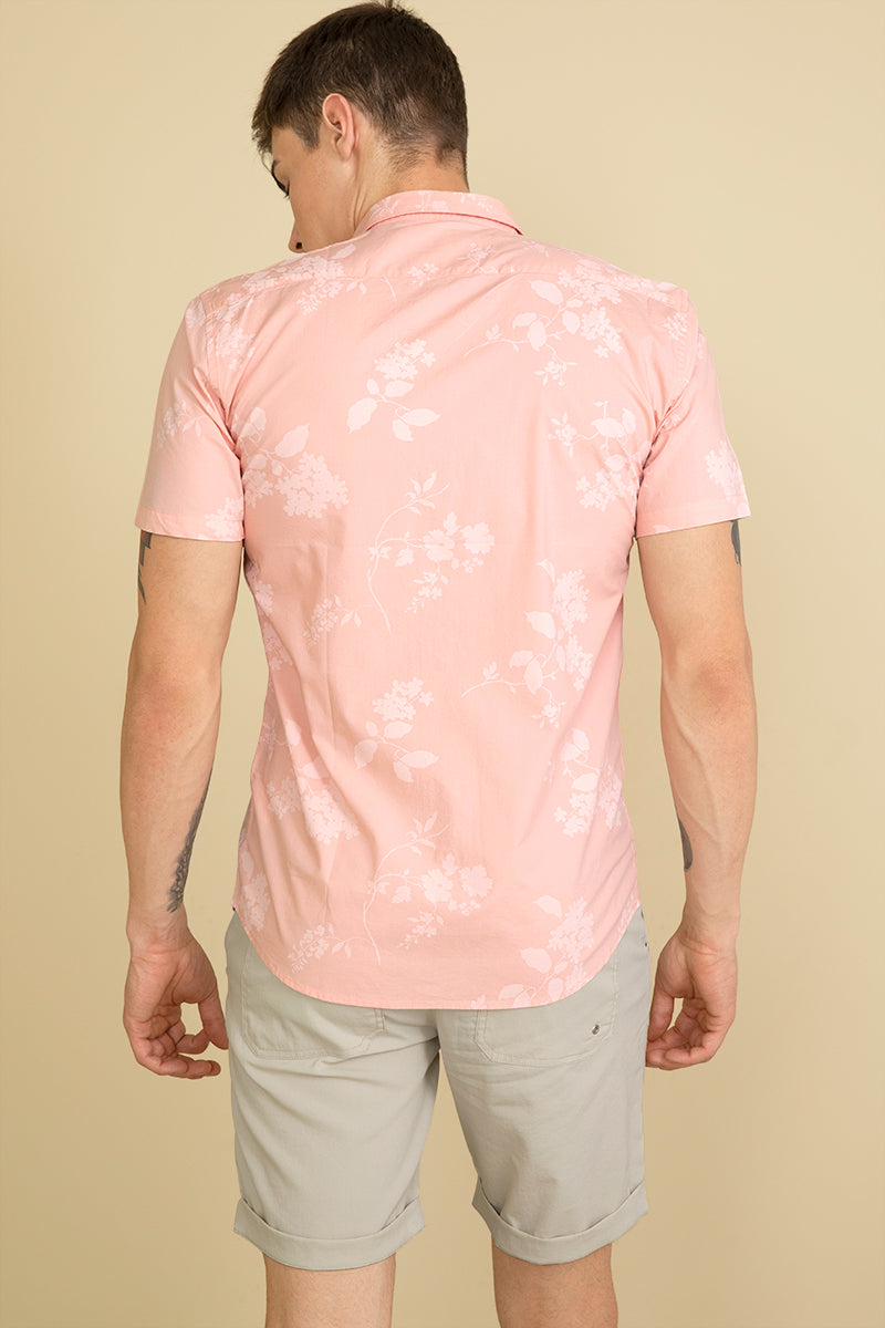 Floret Salmon Pink Shirt - SNITCH