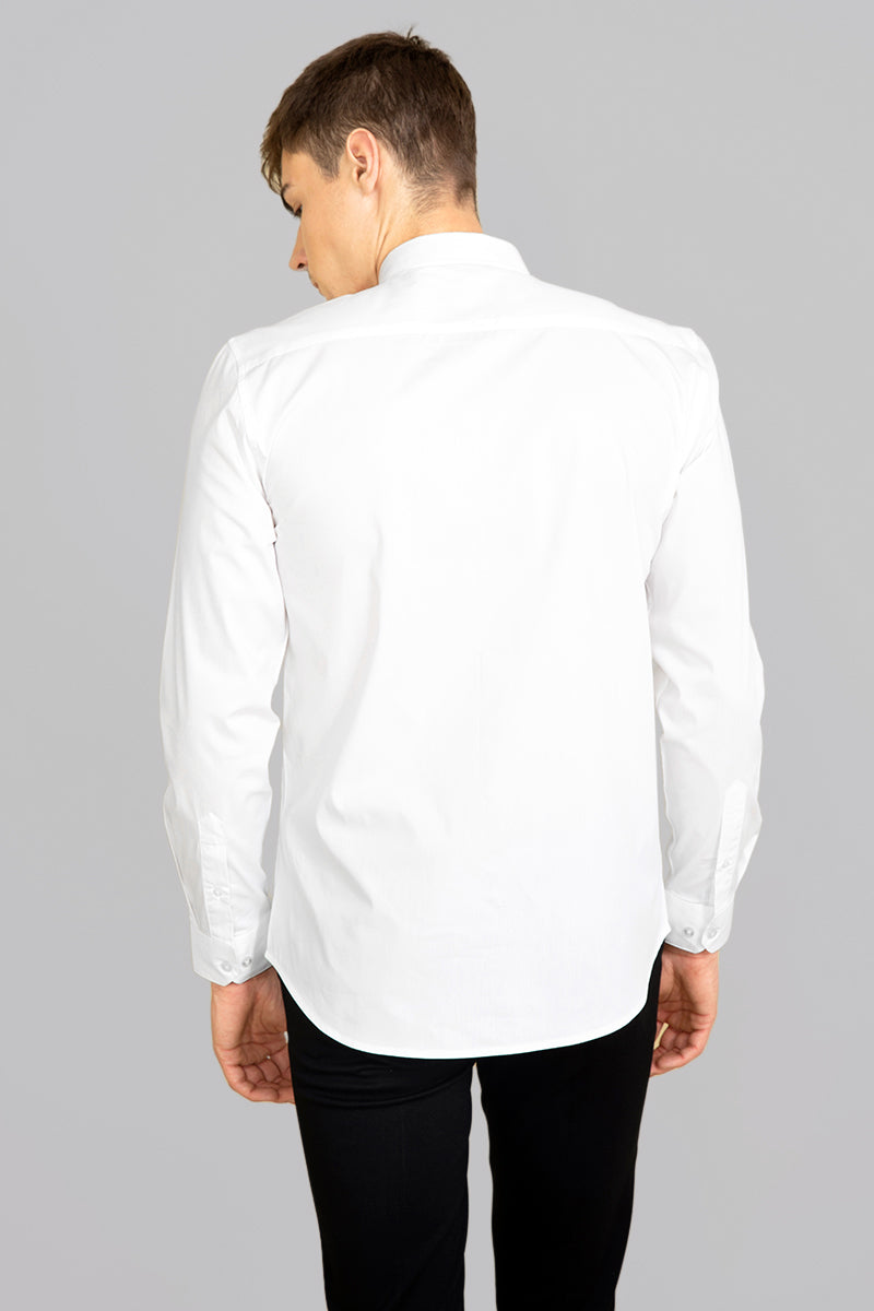 Skin Print White Shirt
