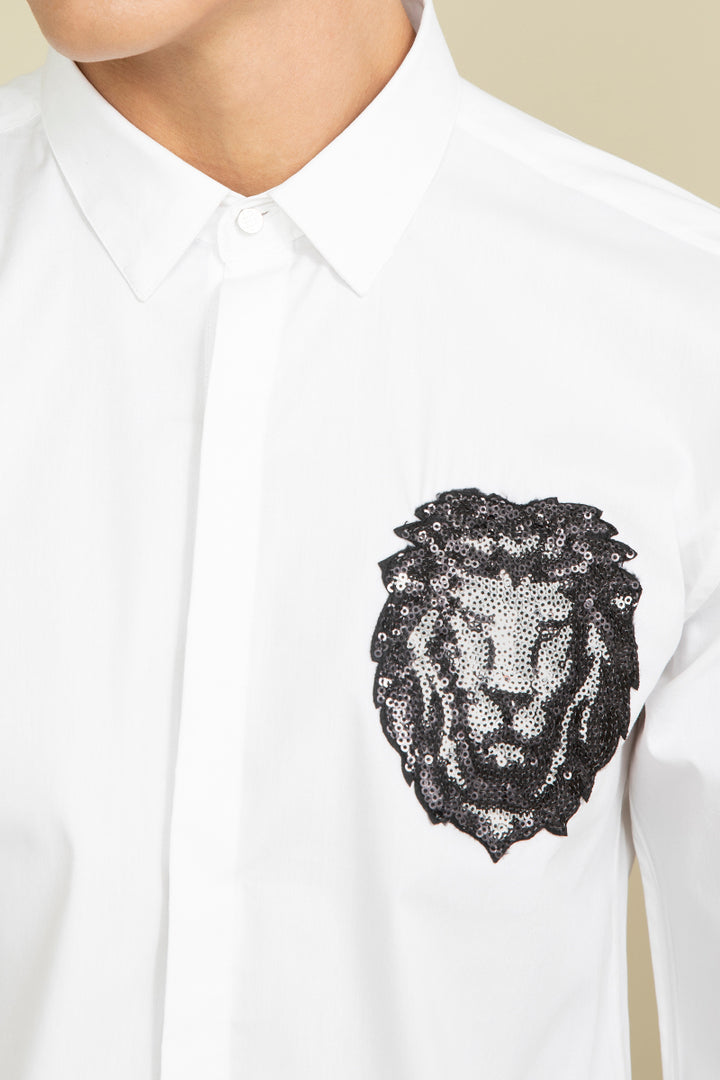 Mufasa Lion White Shirt - SNITCH