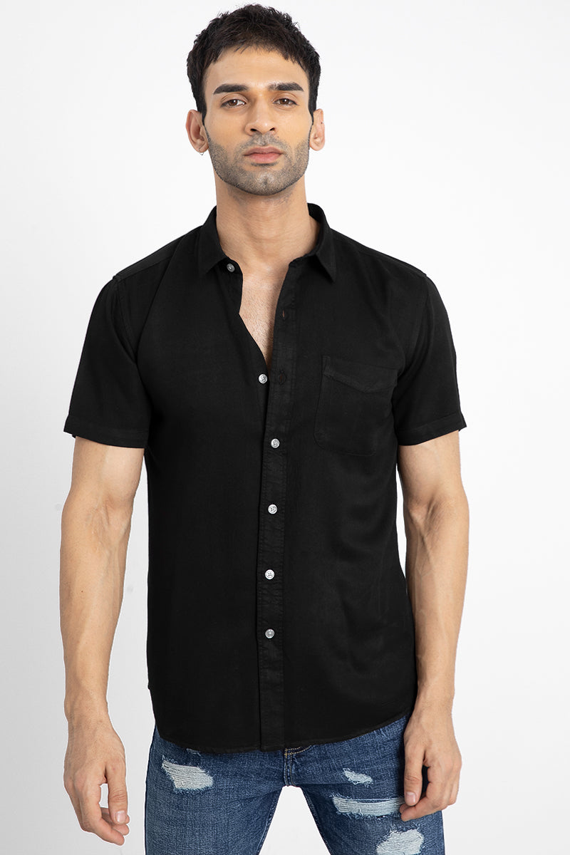 Glister Black Shirt - SNITCH