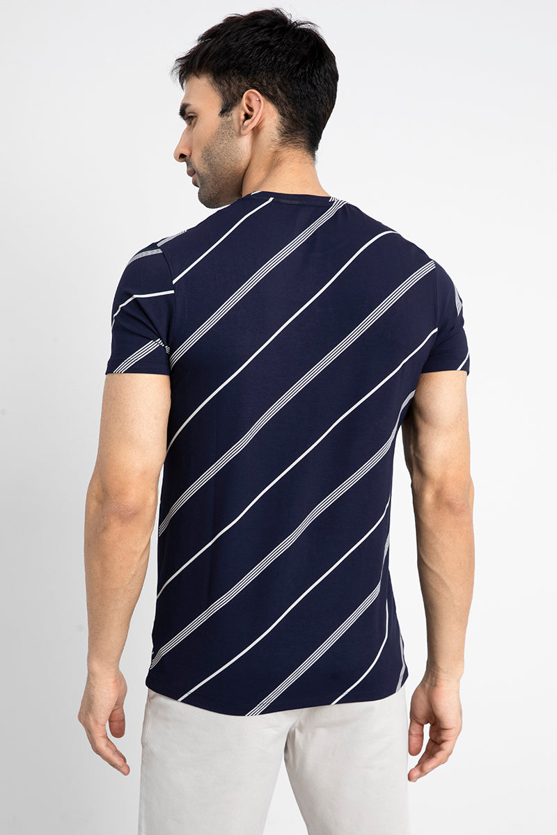 Lining Navy T-Shirt - SNITCH