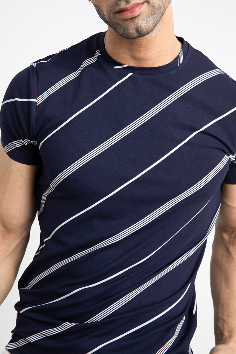 Lining Navy T-Shirt - SNITCH
