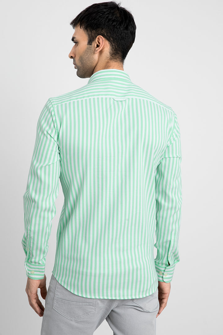 Candy Stripe Green Shirt - SNITCH