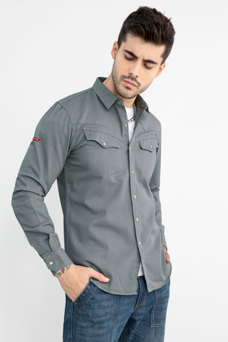 Quintuple Grey Shirt - SNITCH