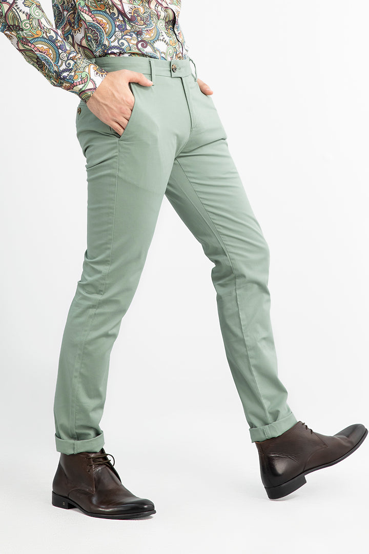All-Day Mint Green Chino - SNITCH