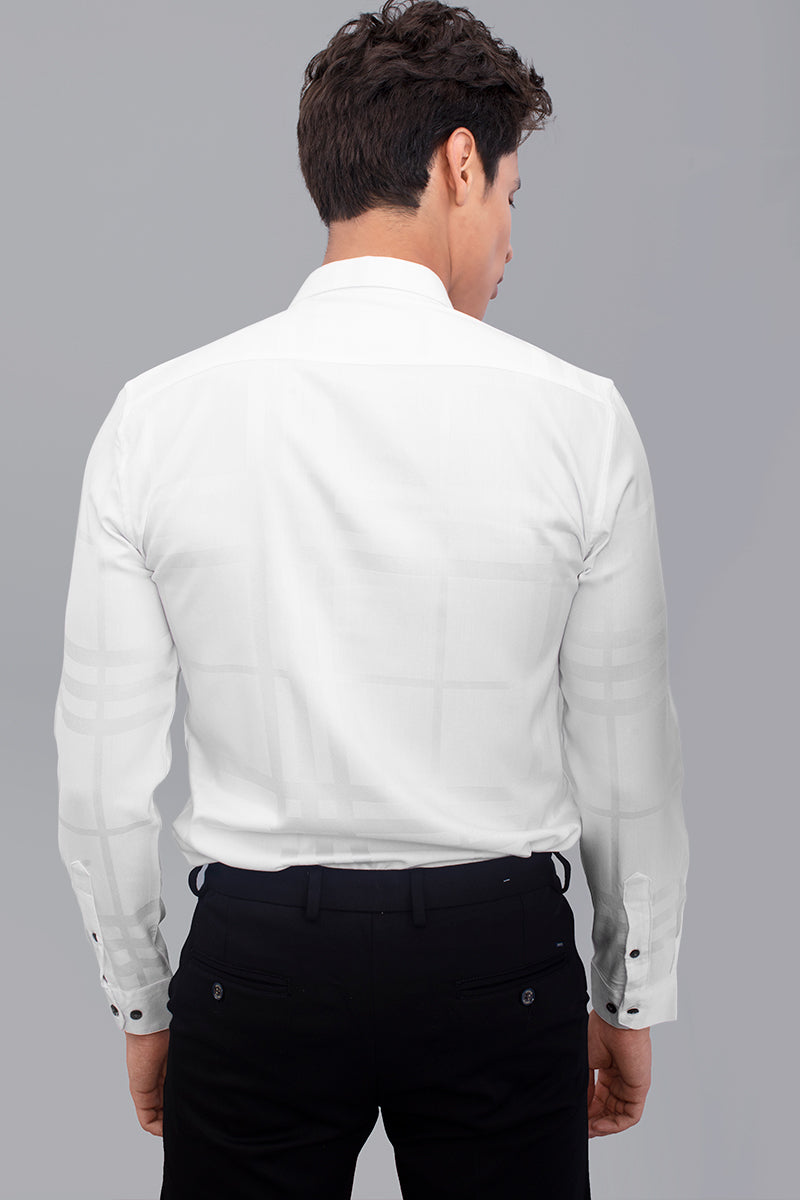 Verve White Stretch Shirt - SNITCH