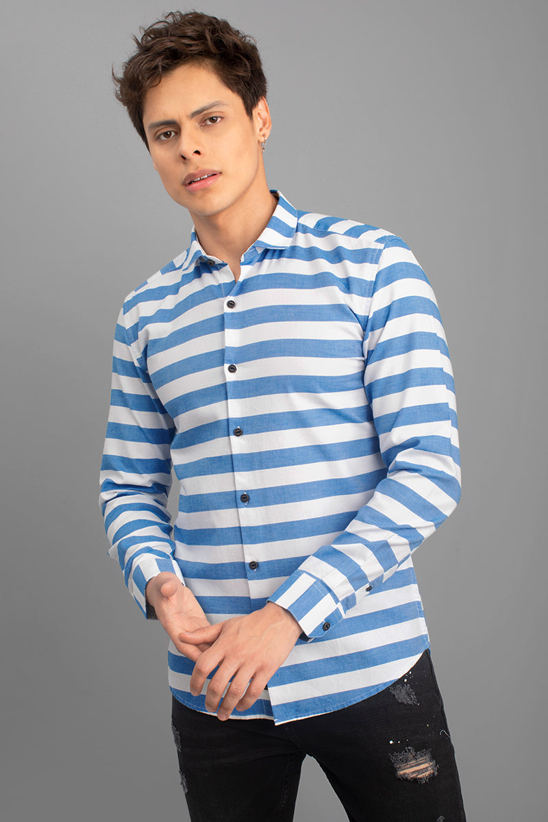 Gusto Ethereal Blue Shirt - SNITCH