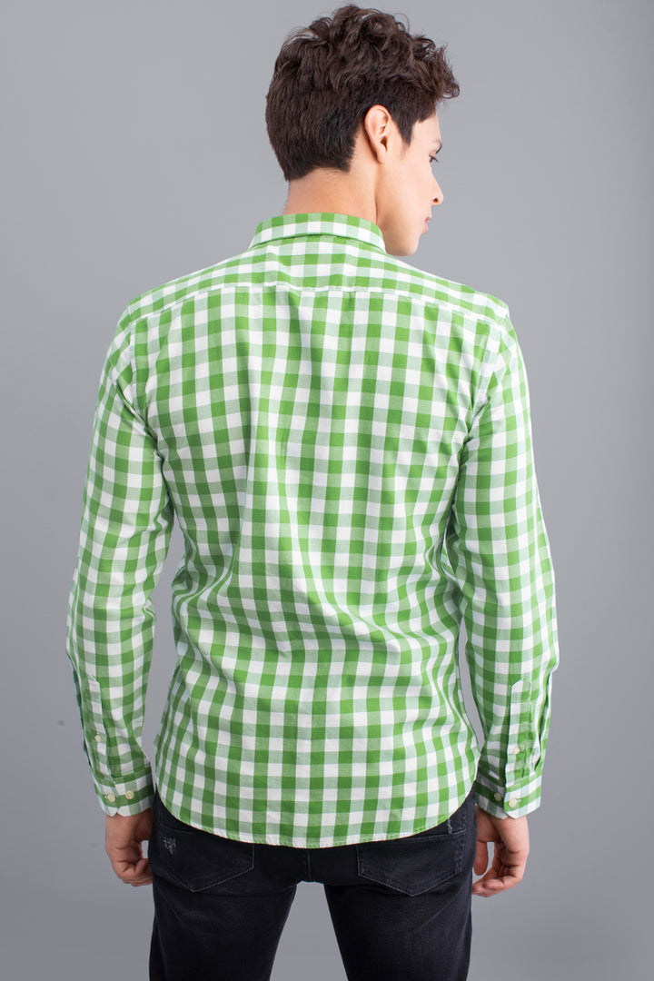 Gingham Green Shirt - SNITCH