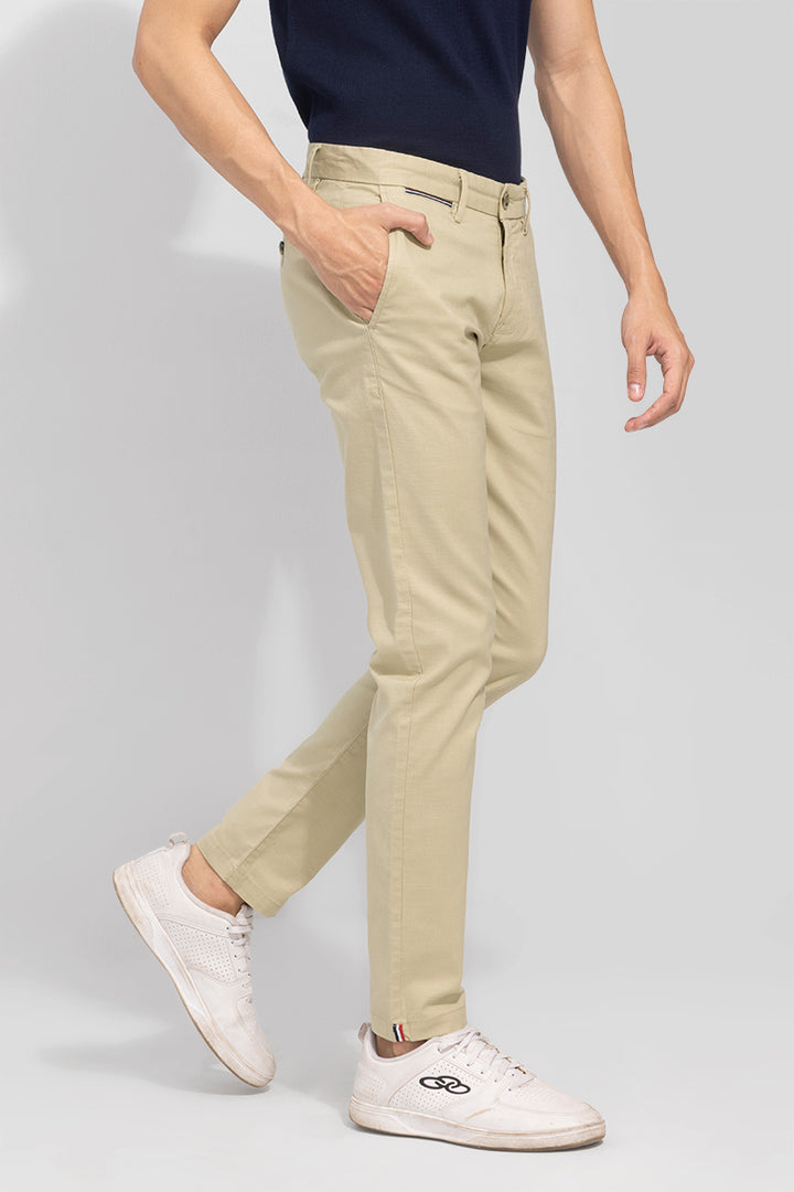 Fine Khaki Linen Pant