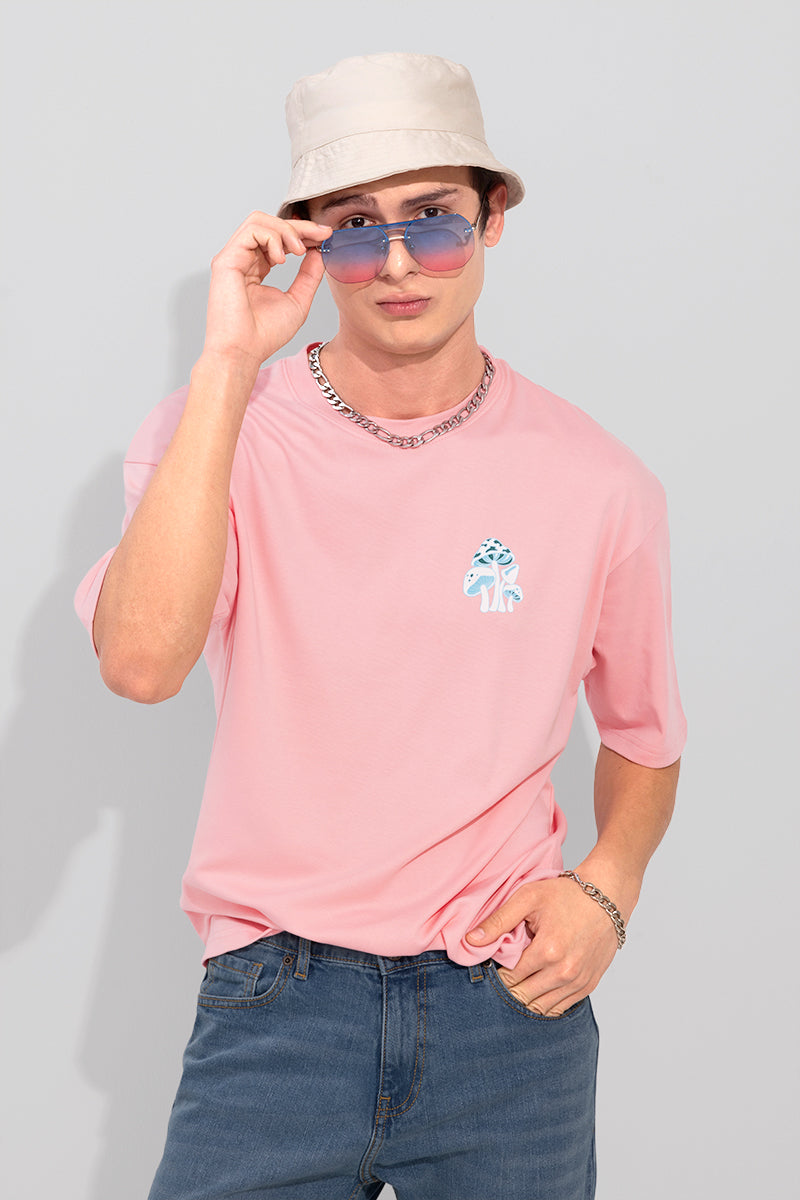 Never Stop Pink Oversized T-Shirt