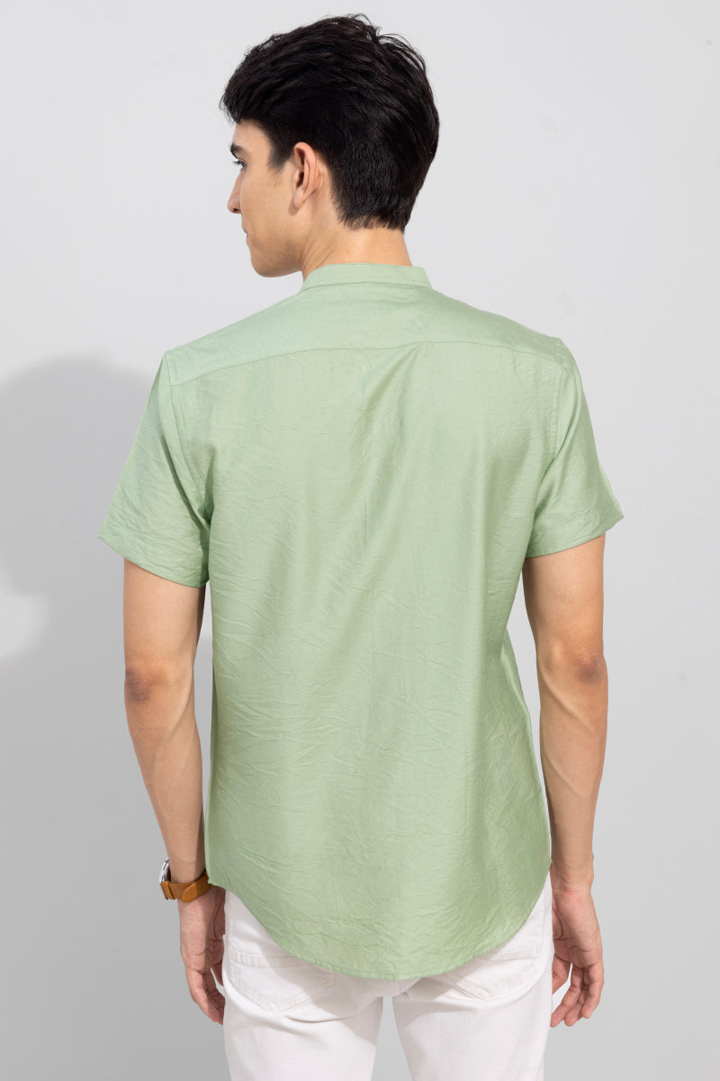 Crumple Green Shirt